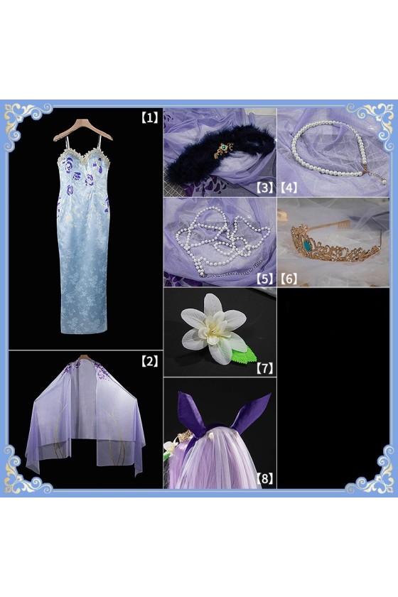 2XXT Cosplay Uma Musume Pretty Derby Verxina Bride Wedding Formal Dress Cosplay Costume